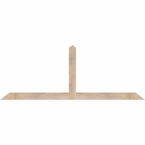 Ekena Millwork Portland Smooth Timber Gable Bracket, Douglas Fir, 72"W x 27"H x 1 1/2"D x 3 1/2"F, 9/12 Pitch GBW072X27X0204POR00SDF - main